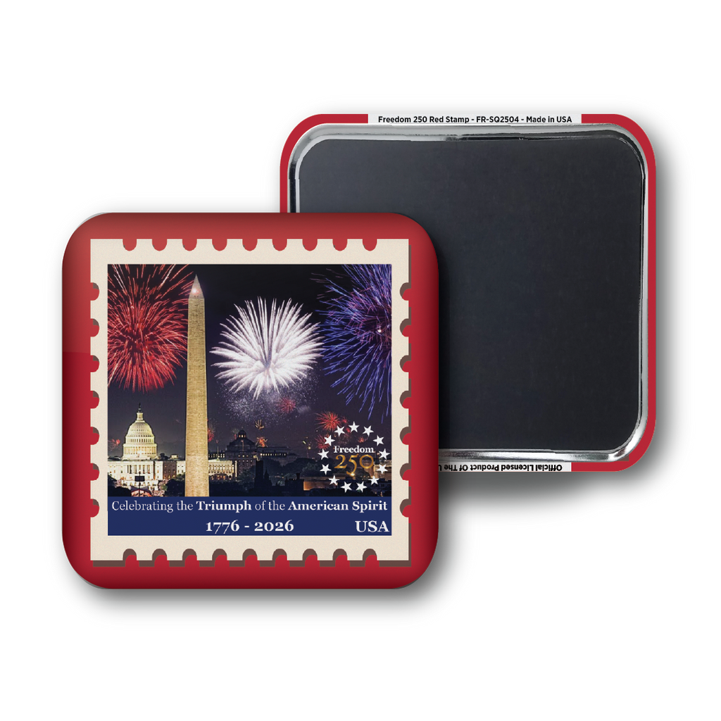 Freedom 250 Red Stamp