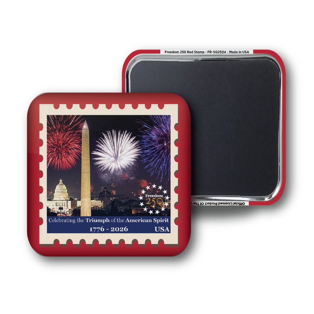 Freedom 250 Red Stamp