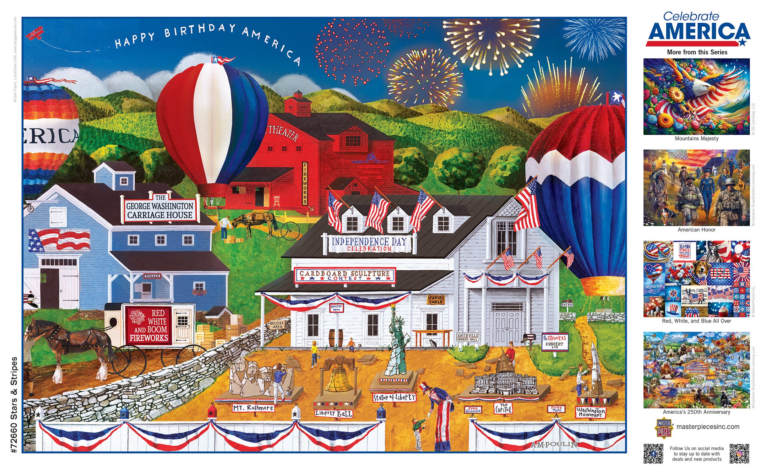 Celebrate America - Stars & Stripes 1000 Piece Jigsaw Puzzle
