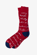 US Presidential Signatures Crew Socks