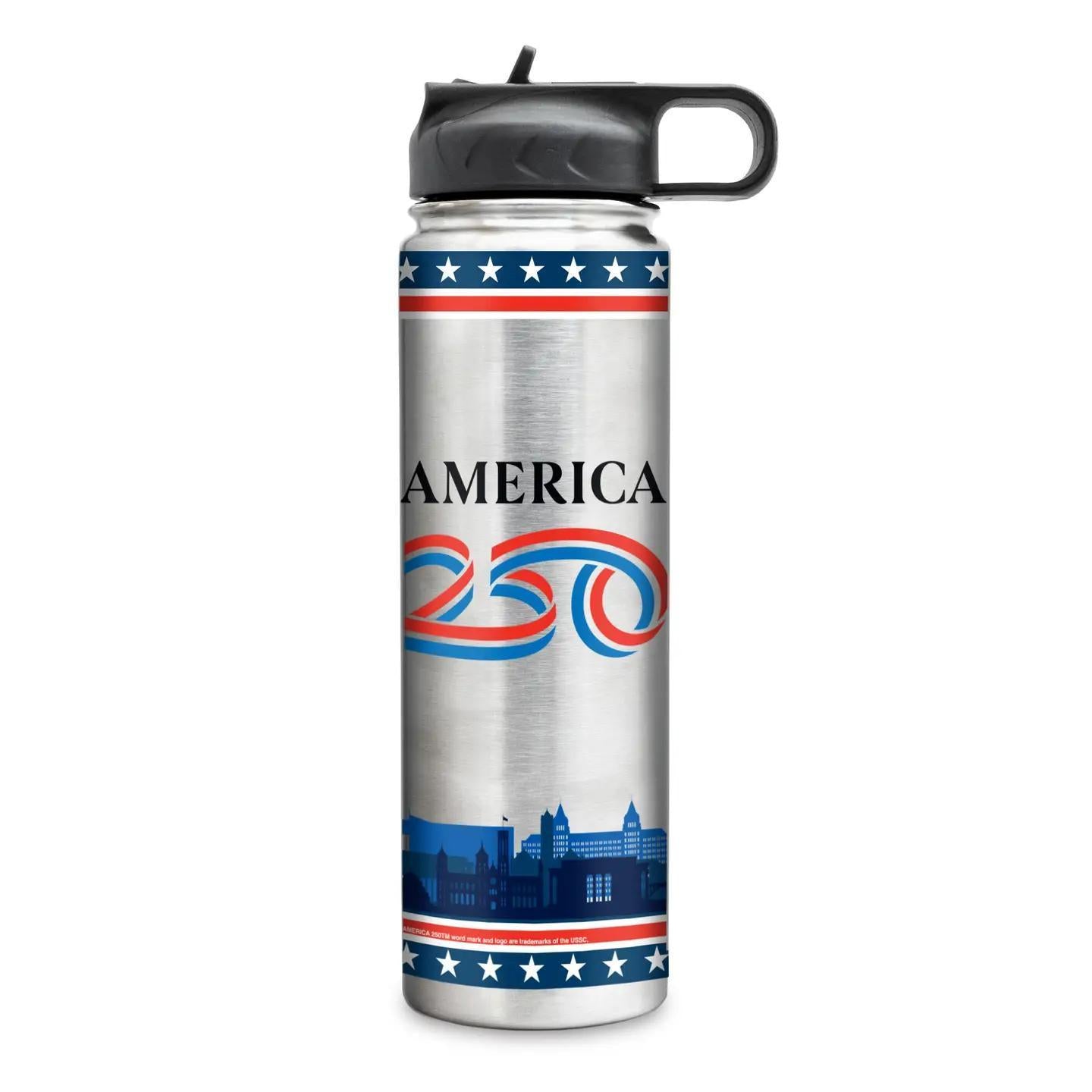 America 250 Stainless Steel Water Bottle - 22oz