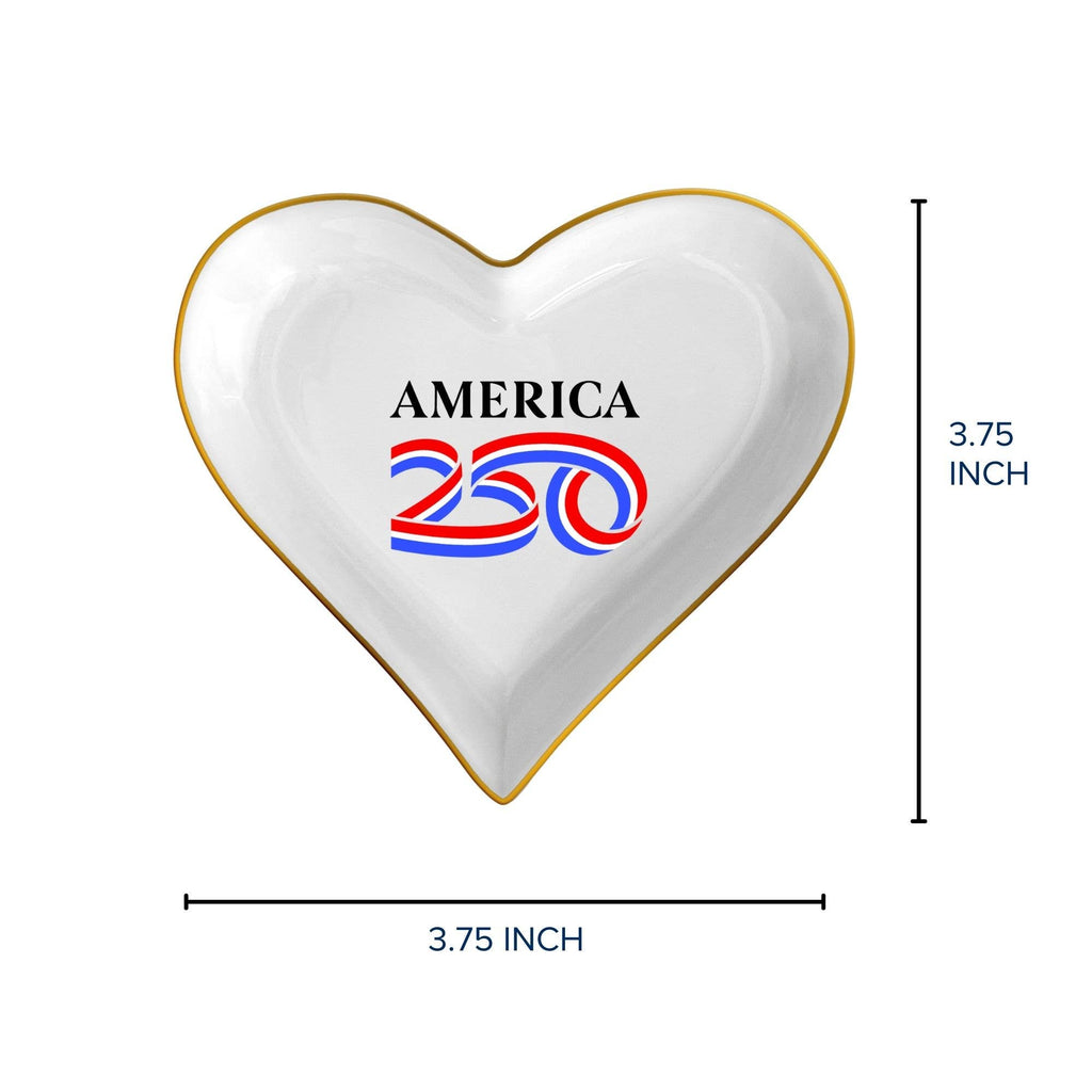 America 250 Heart Trinket Dish - Officially Licensed