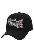 Hat - Route 66 Map - Black