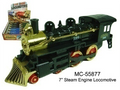 Train 7" Steam Engine Locomotive Die Cast Car