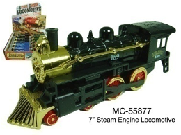 Train 7" Steam Engine Locomotive Die Cast Car