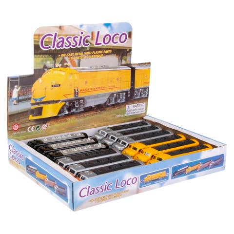 6.5" Diecast Pull Back Classic Loco Diesel Train