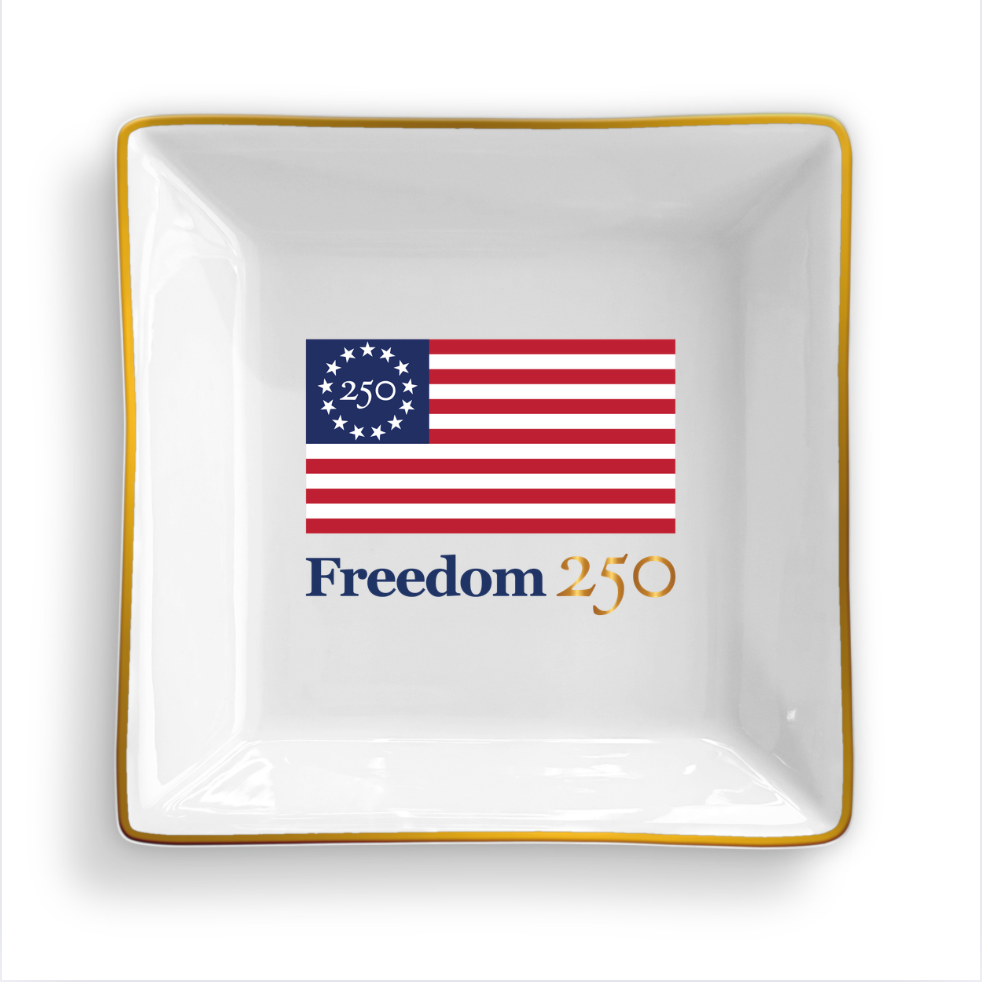 Freedom 250 Square Trinket Dish - Officially Licensed
