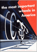 Magnet - Important Wheels America Art Deco Railroad