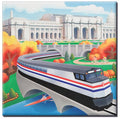 Union Station Square Magnet