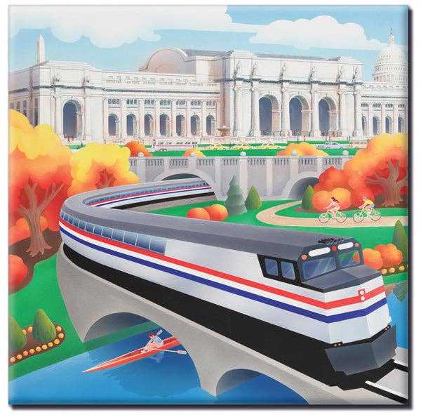 Union Station Square Magnet
