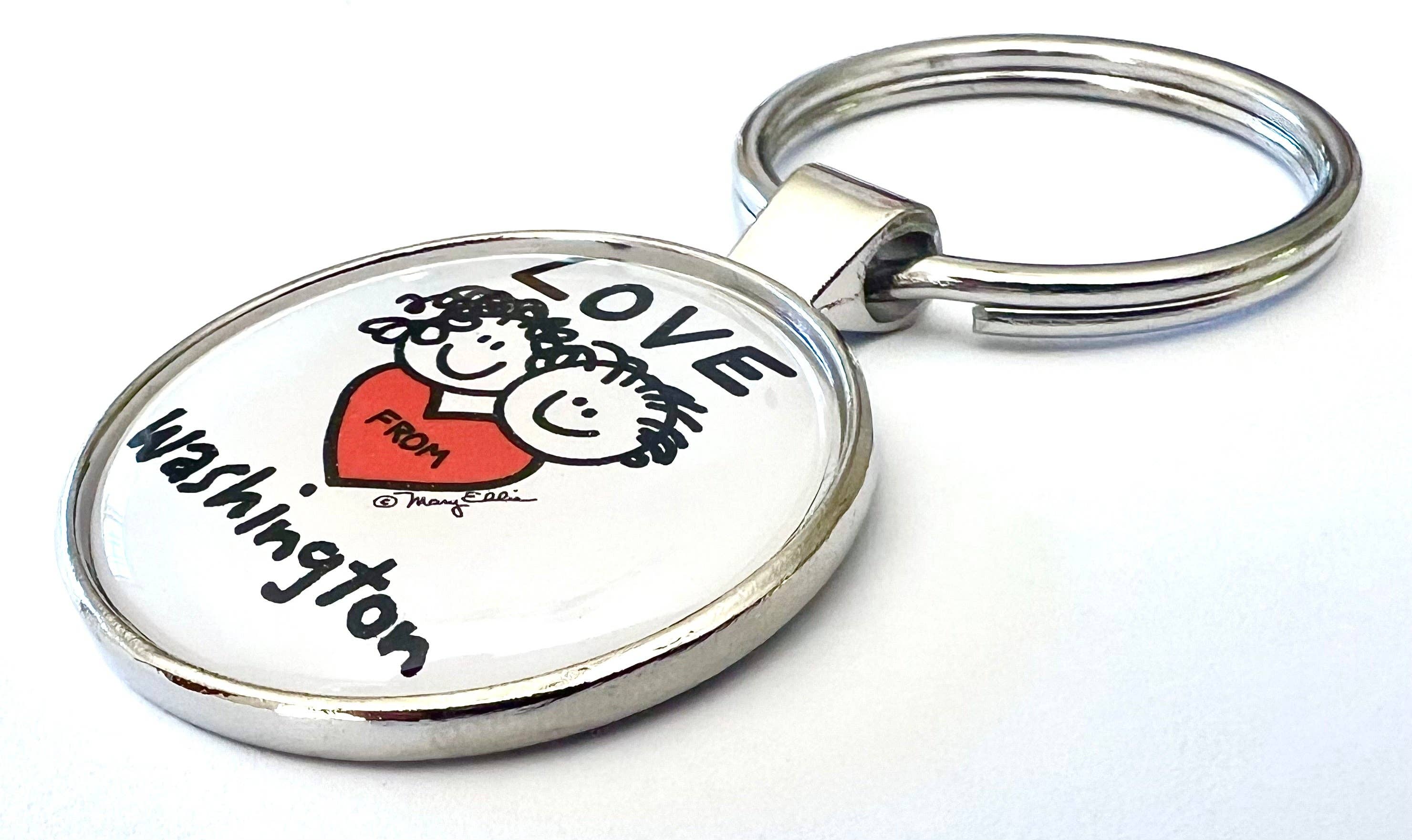 Washington DC Keychain Love From Faces | Washington DC Gift