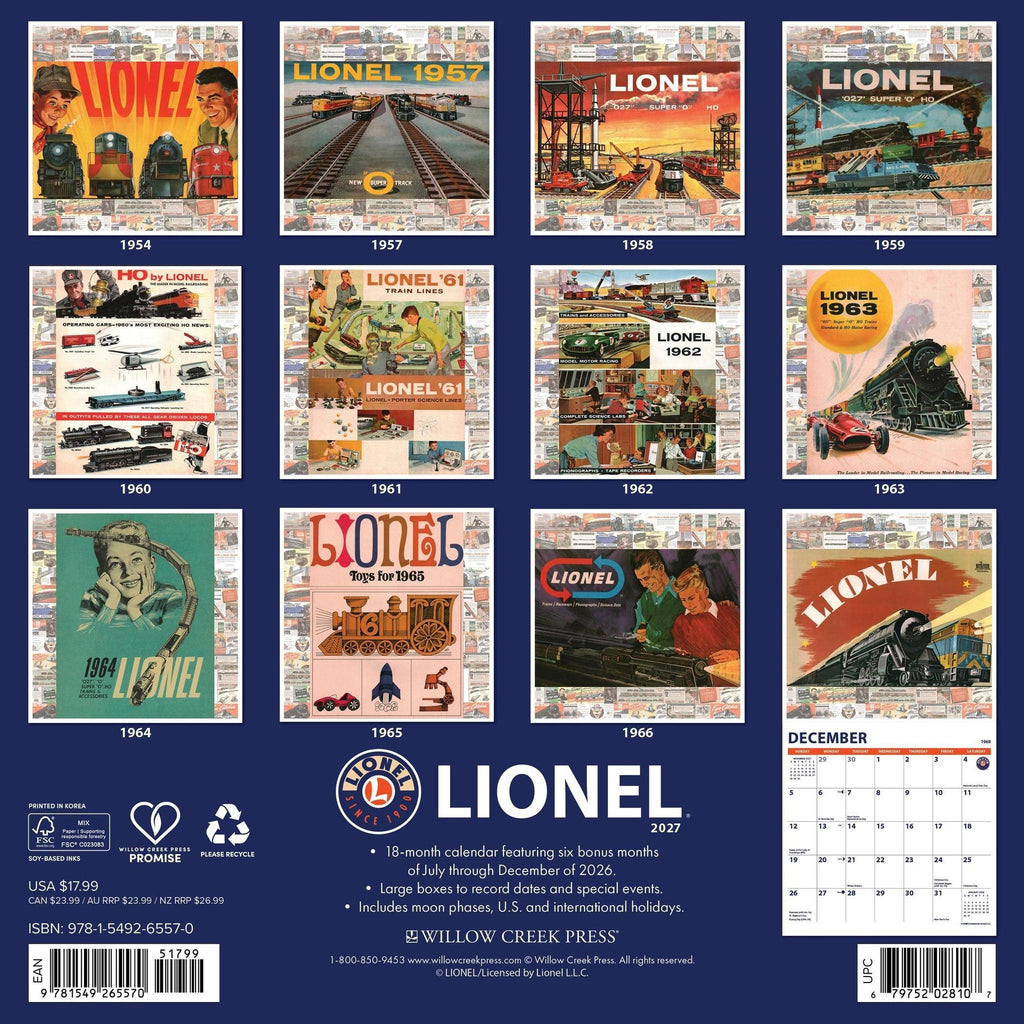 Calendar - Lionel