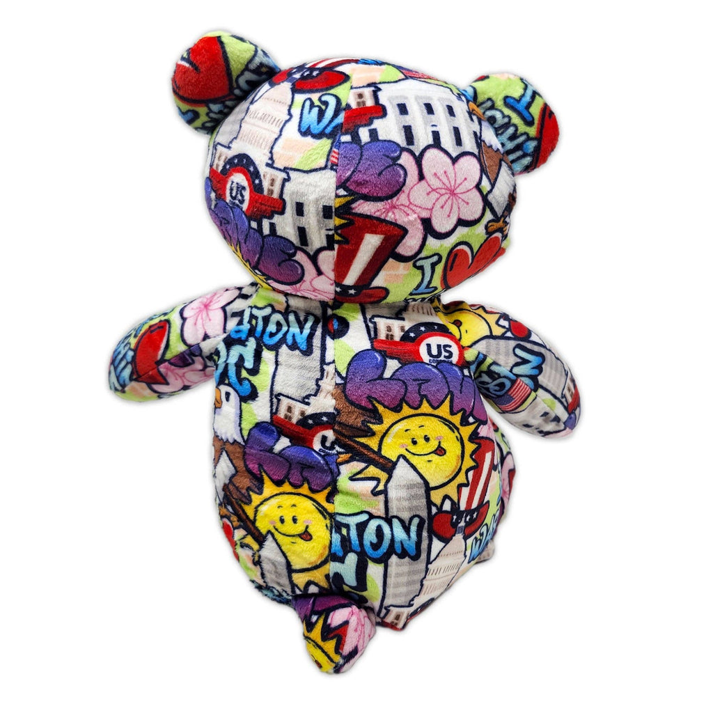 Washington DC Graffiti Souvenir Teddy - 100% Recycled