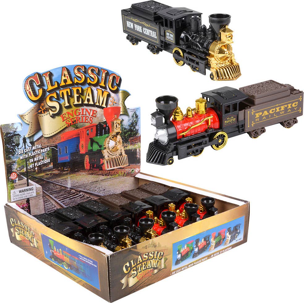 10" Classic Steam Engine - Coal Die Cast Train
