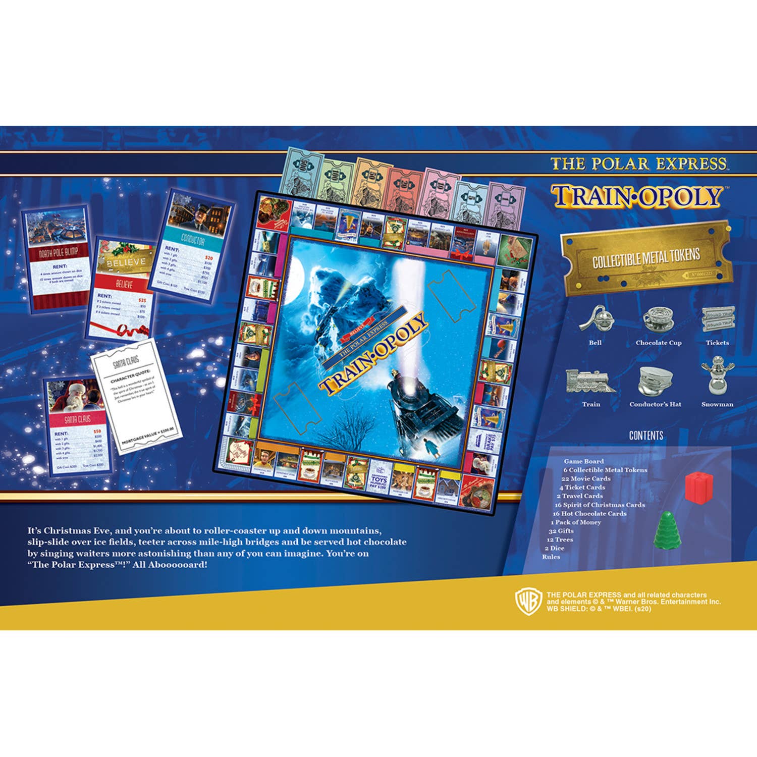 The Polar Express Opoly Board Game