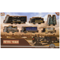 Retro Train Set with Assorted Cars & Tracks