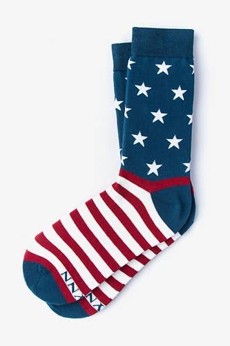 Let Freedom Ring Flag Crew Socks