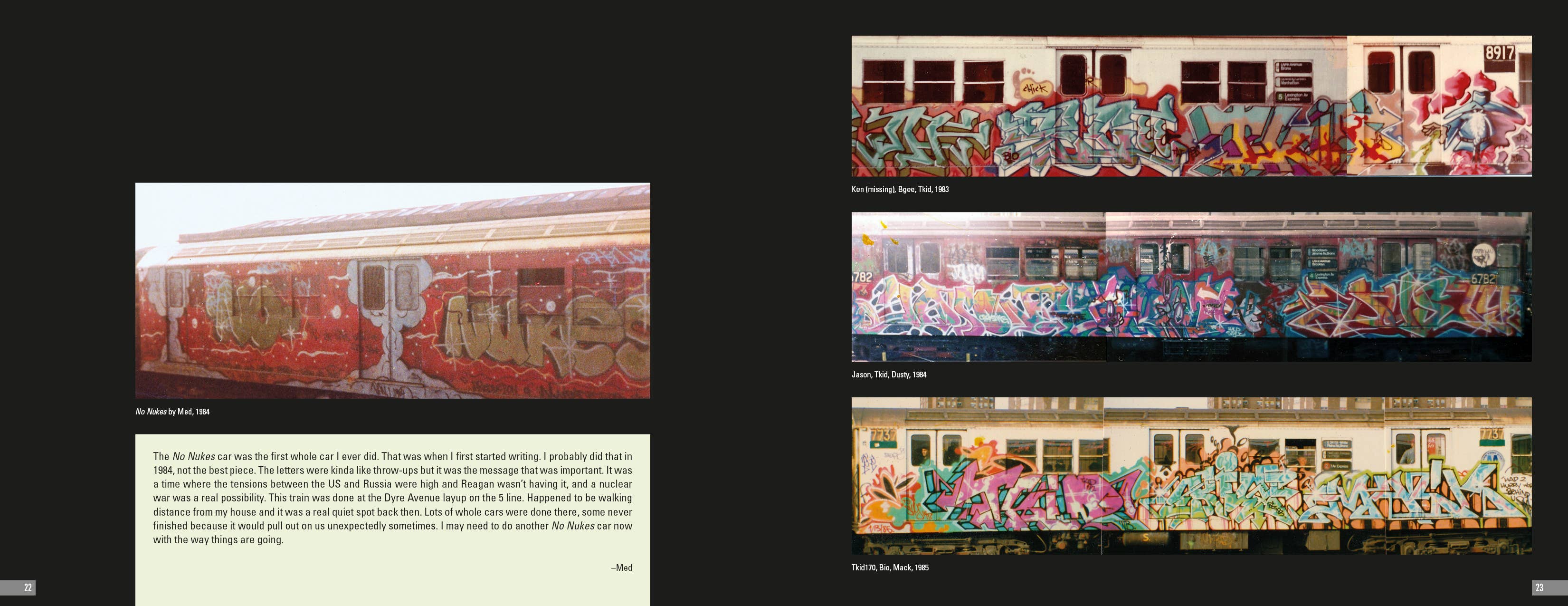 From the Platform 2: More NYC Subway Graffiti, 1983–1989