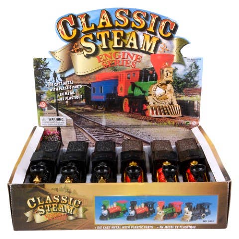 Steam Engine Locomotive Diecast Pull Back