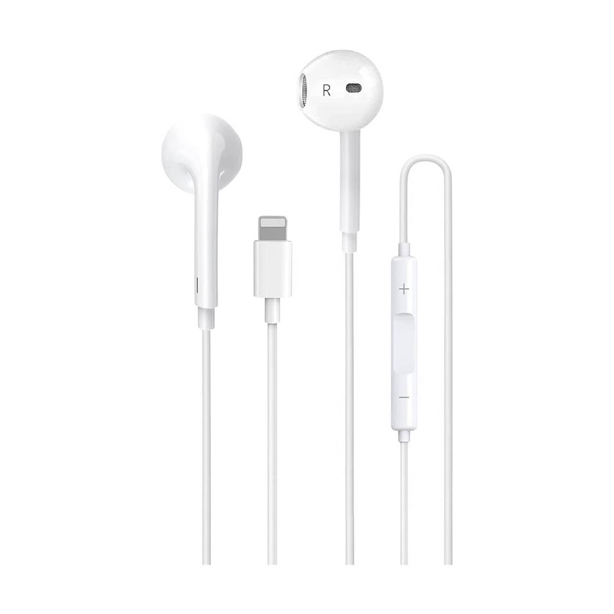Headphones with Wired Lightning Cable