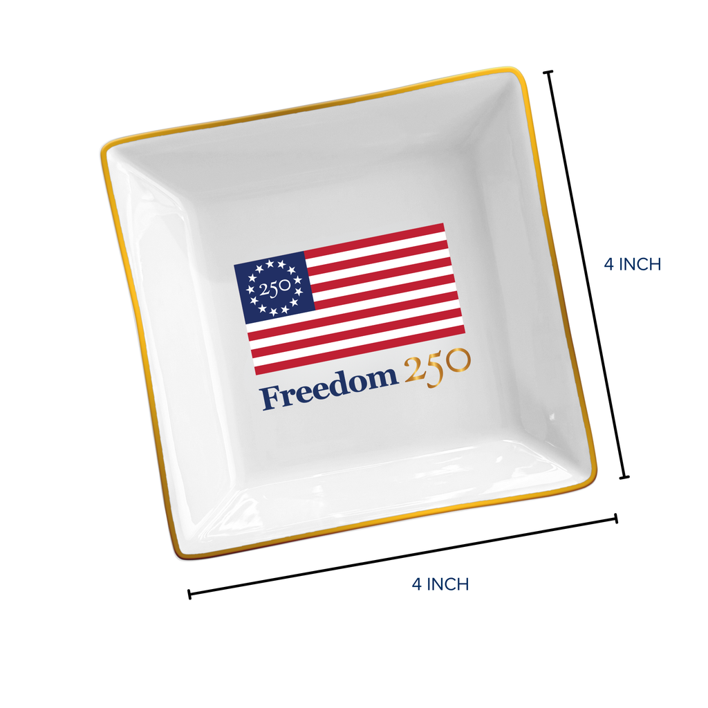 Freedom 250 Square Trinket Dish - Officially Licensed
