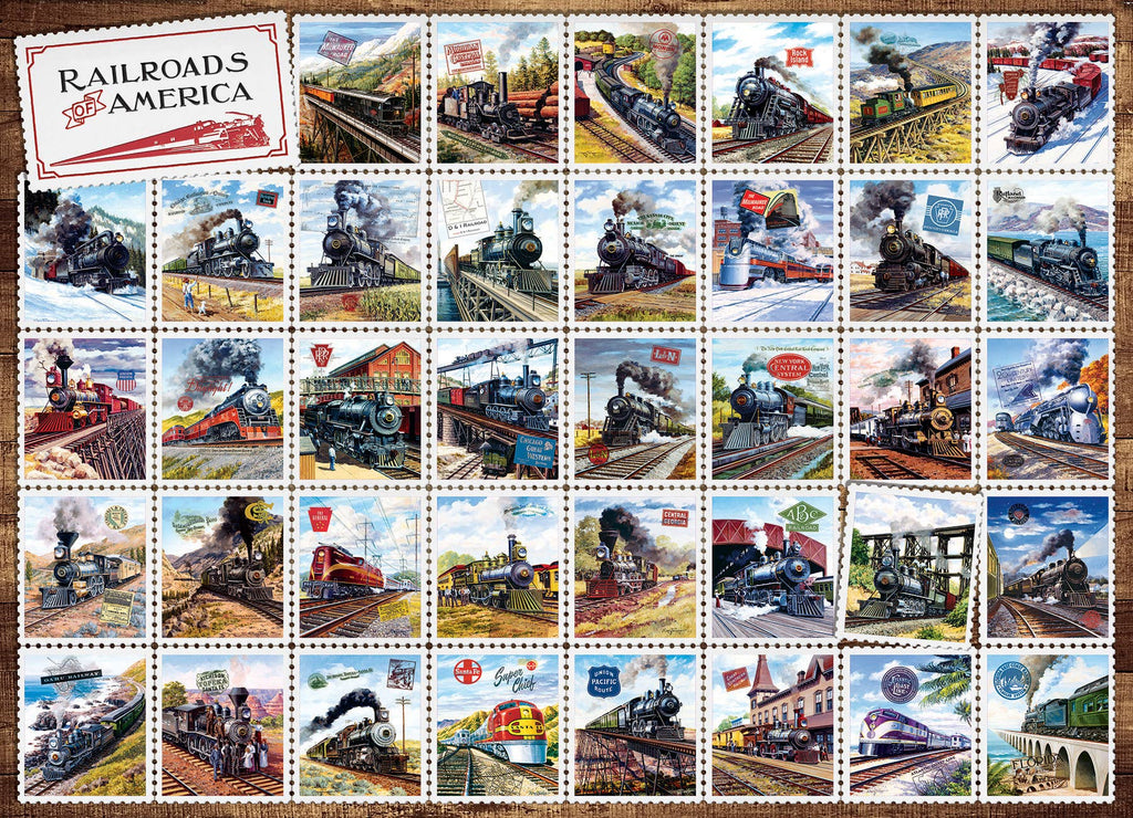 Railroads of America 1000-Piece Puzzle