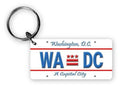 Washington DC License Plate Keychain